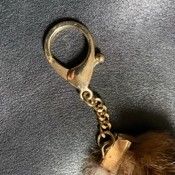 Bobcat Tail Keychain with Gold Clasp - Picture 6 of 6